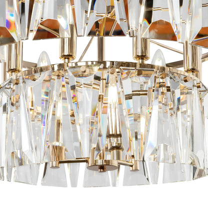 Maytoni Puntes Pendellampa Ø68 cm, Guld