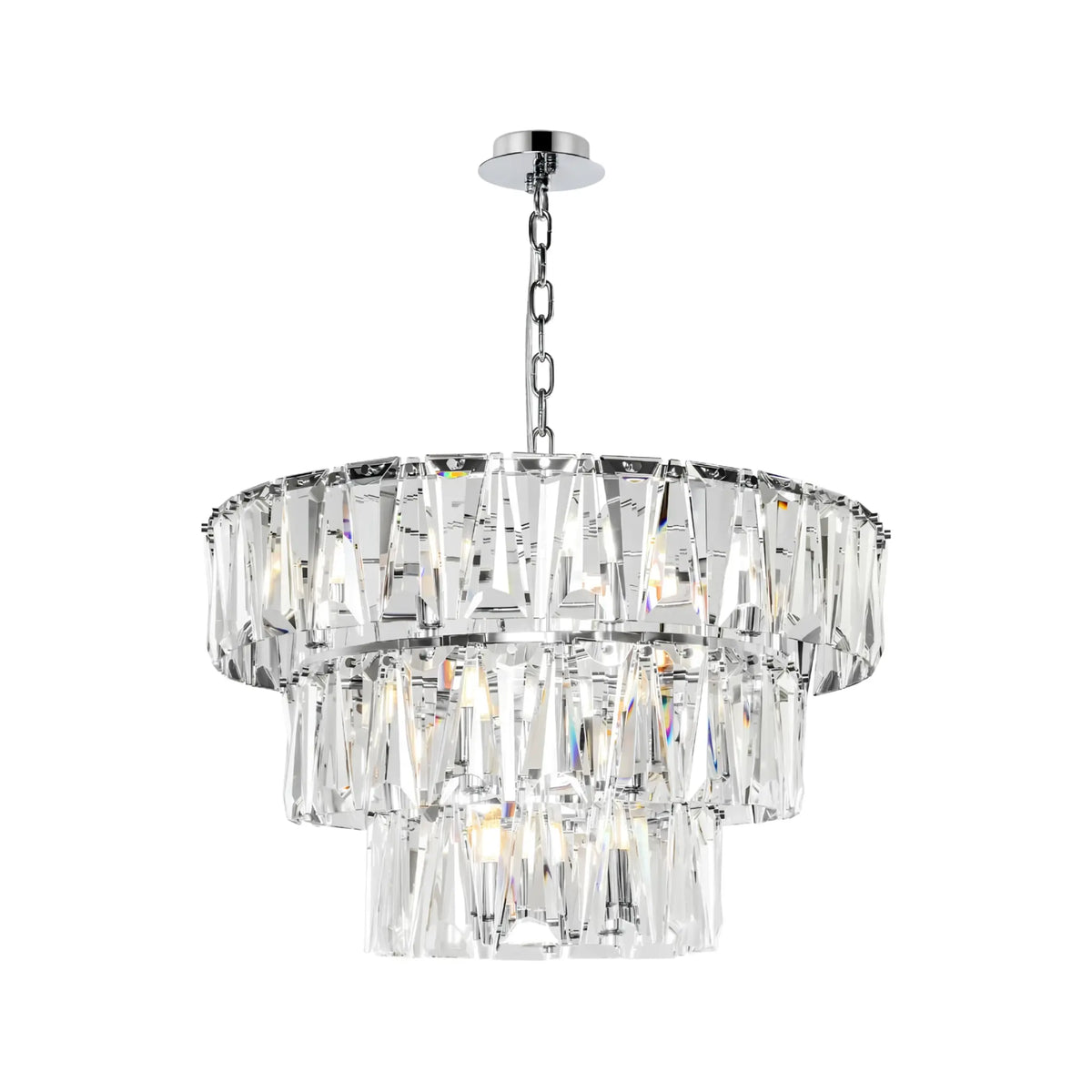 Maytoni Puntes Pendellampa Ø77 cm, Krom