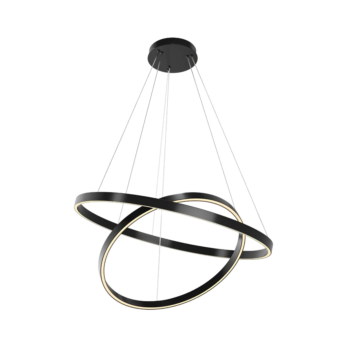 Maytoni Rim Pendellampa Ø80 cm, Svart