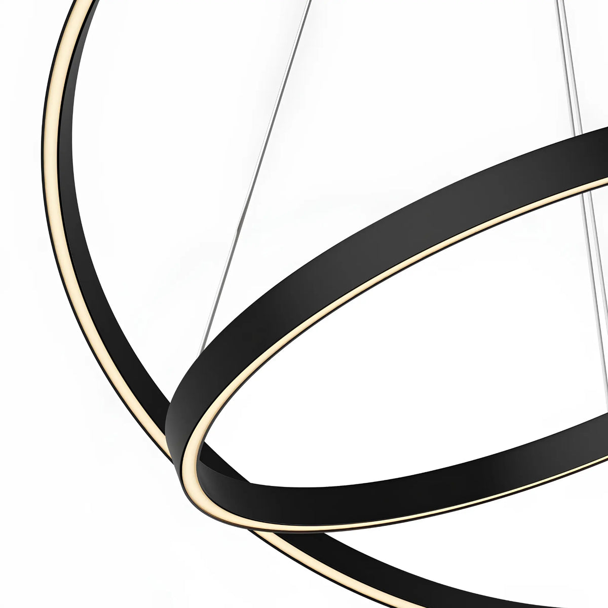 Maytoni Rim Pendellampa Ø80 cm, Svart