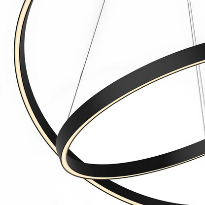 Maytoni Rim Pendellampa Ø80 cm, Svart