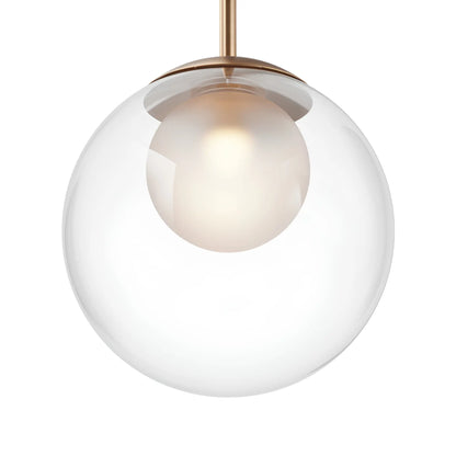 Maytoni Basic form Pendellampa Ø20 cm, Guld