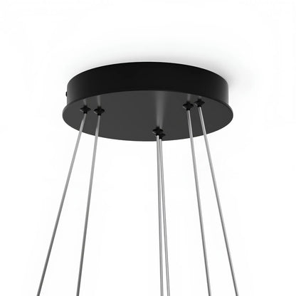 Maytoni Rim Pendellampa Ø80 cm, Svart