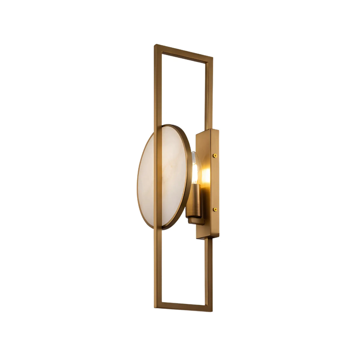 Maytoni Marmo Vägglampa H48 cm, Mässing