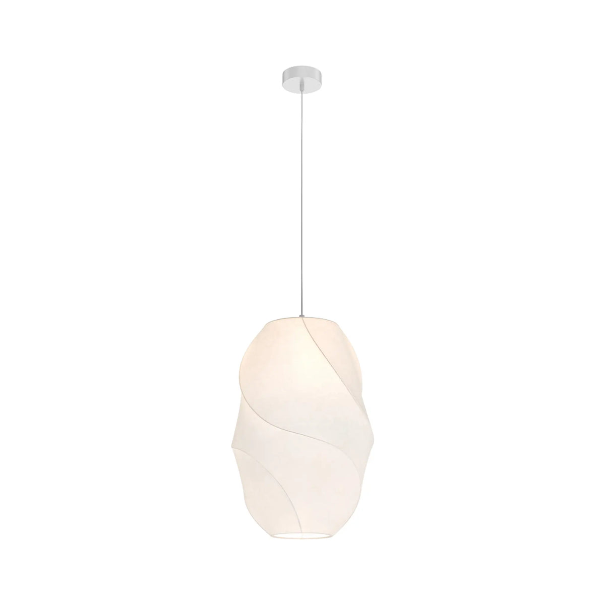 Maytoni Bloom Pendellampa Ø30 cm, Vit