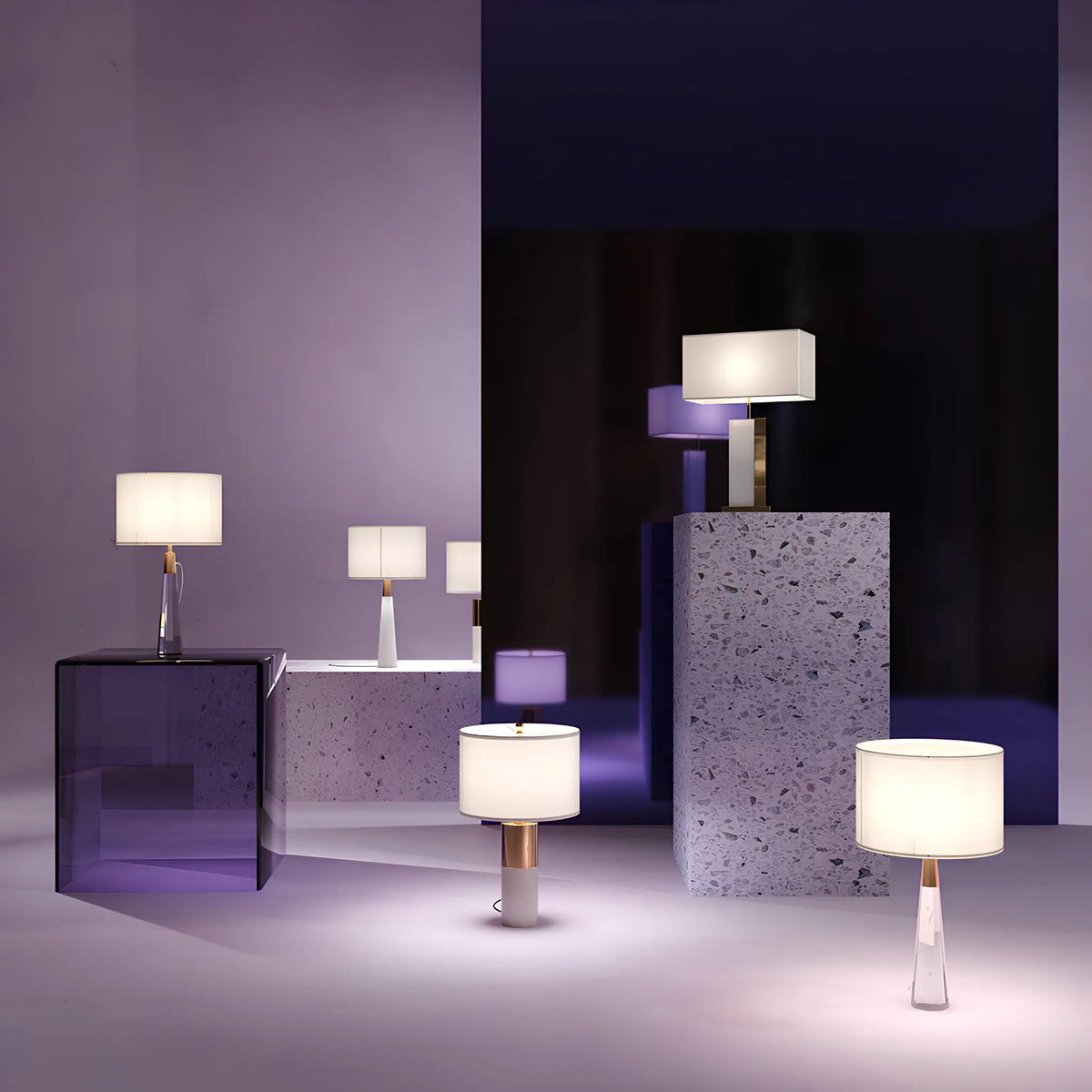 Maytoni Bianco Bordslampa Ø39 cm, Mässing