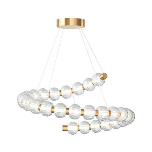 Maytoni Amulet Pendellampa Ø80 cm, Guld