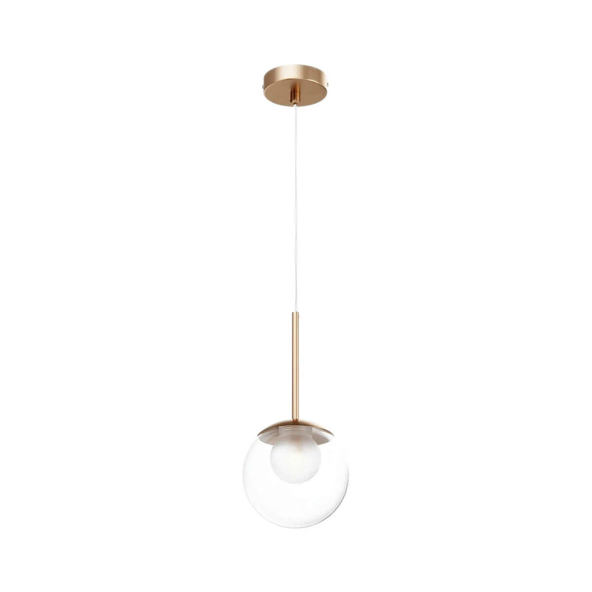 Maytoni Basic form Pendellampa Ø15 cm, Guld