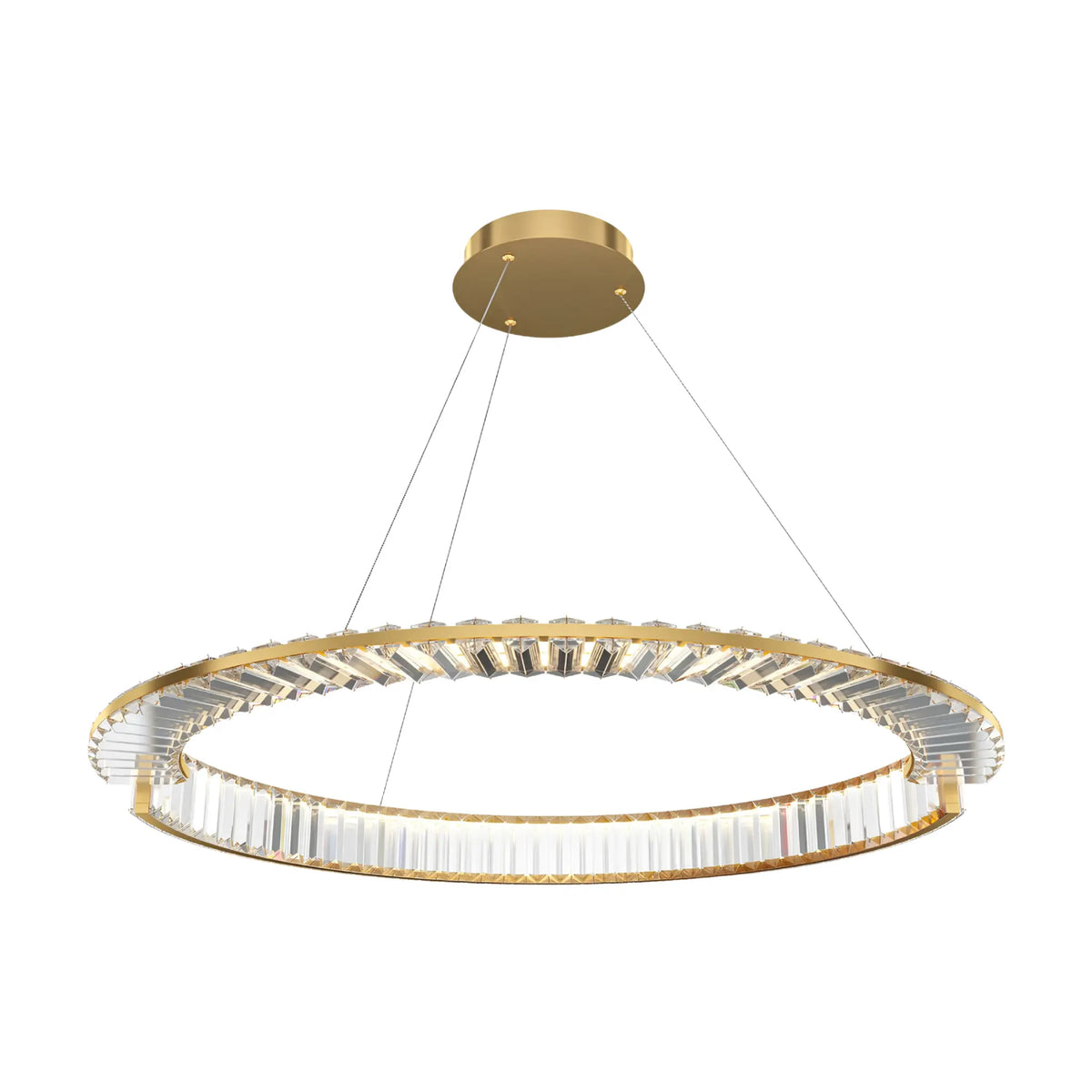 Maytoni Krone Pendellampa Ø80 cm, Mässing