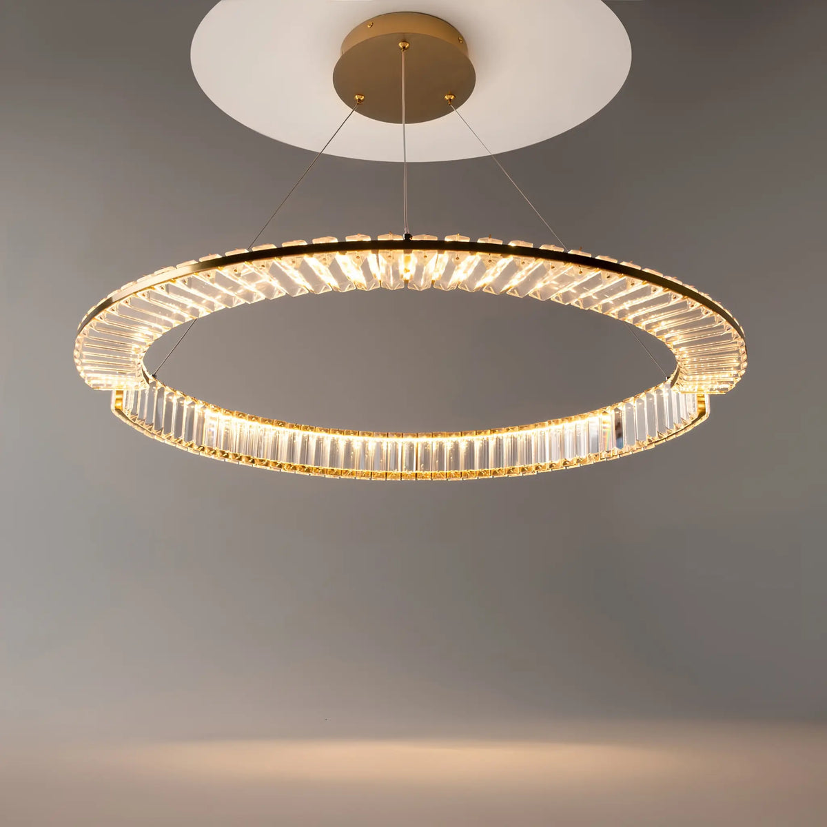 Maytoni Krone Pendellampa Ø80 cm, Mässing