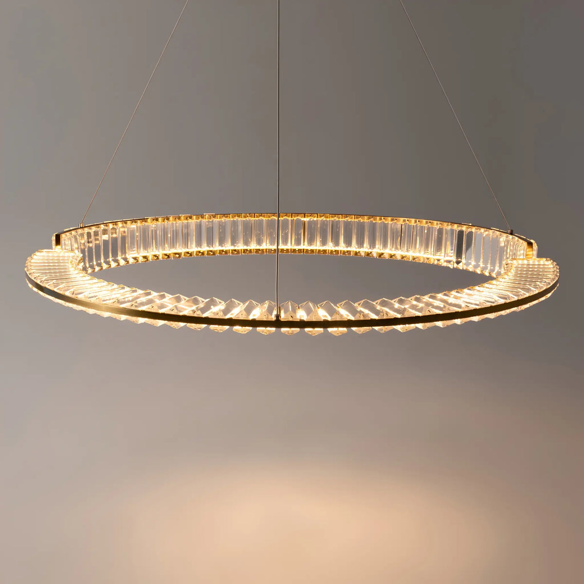 Maytoni Krone Pendellampa Ø80 cm, Mässing