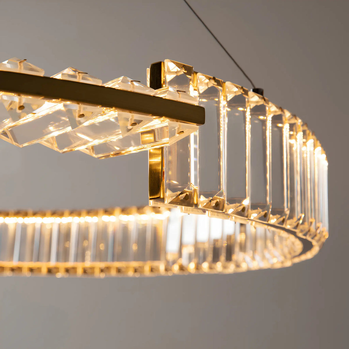 Maytoni Krone Pendellampa Ø80 cm, Mässing