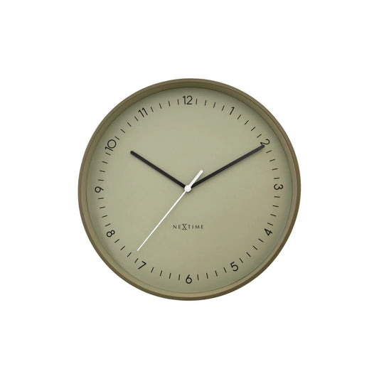 NeXtime Berlin Väggklocka 40 cm, Khaki