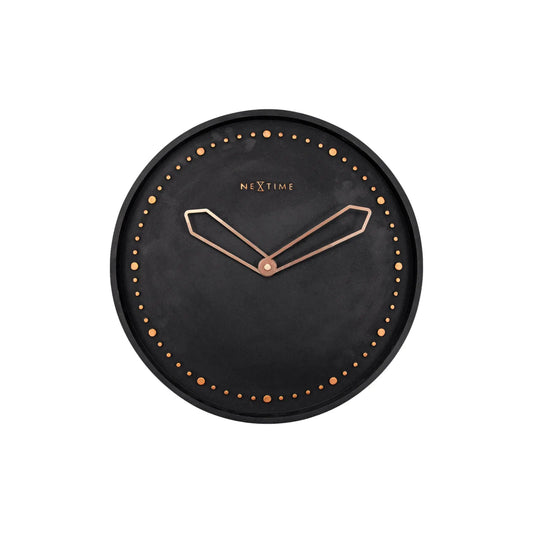 NeXtime Cross Väggklocka Ø35 cm, Svart/Guld
