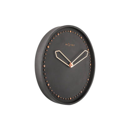 NeXtime Cross Väggklocka Ø35 cm, Svart/Guld