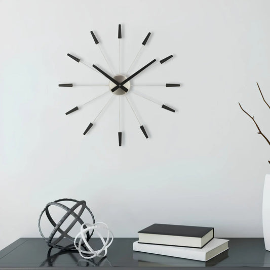 NeXtime Plug Inn Väggklocka 58 cm, Svart