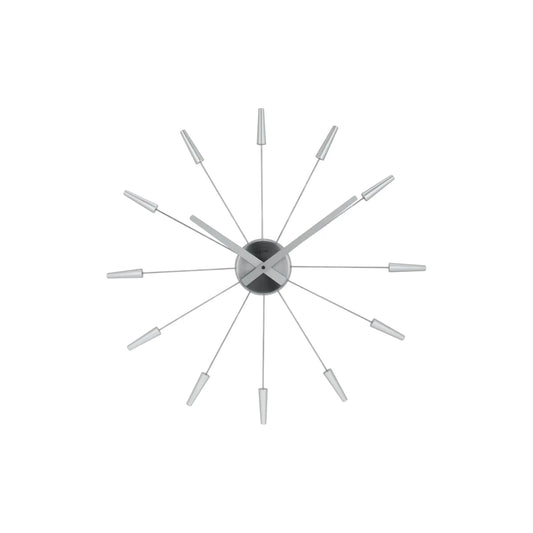 NeXtime Plug Inn Väggklocka 58 cm, Silver