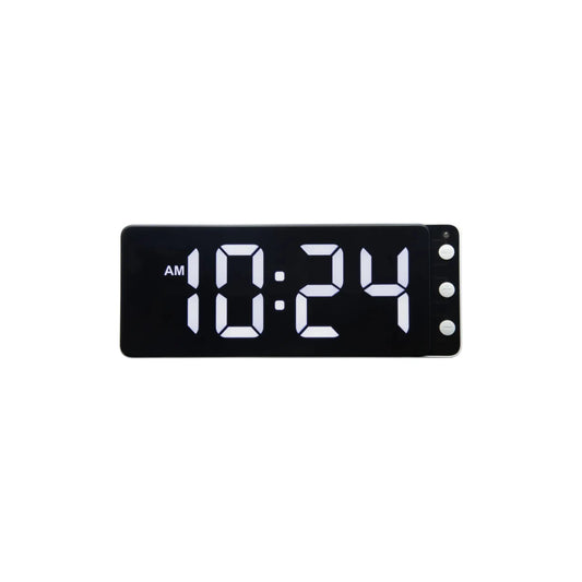 NeXtime Digital Väggklocka/Bordsklocka 27 cm, Svart/Vit