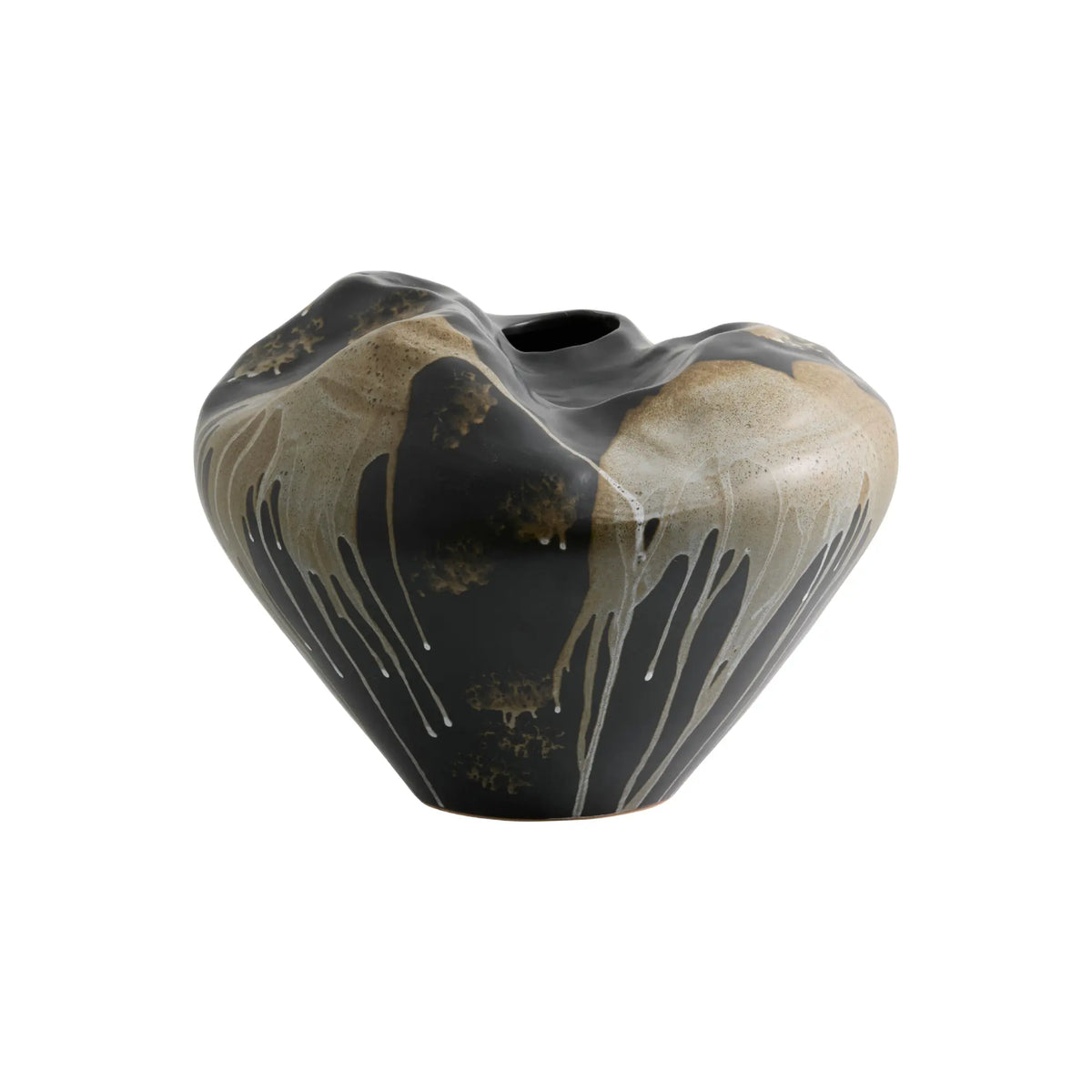 Nordal Ashar Skulptural Vas L, Svart/Sand