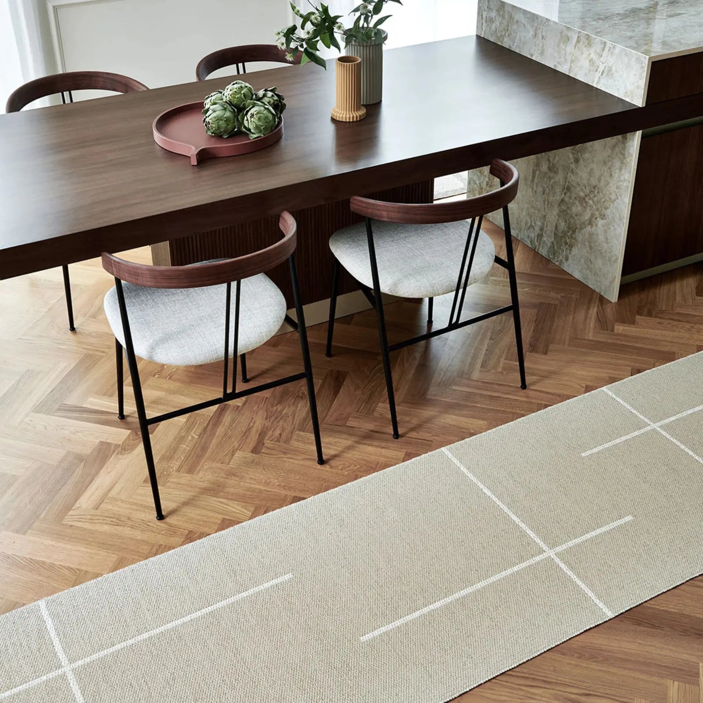 Pappelina Fred Matta 70x270 cm, Linen