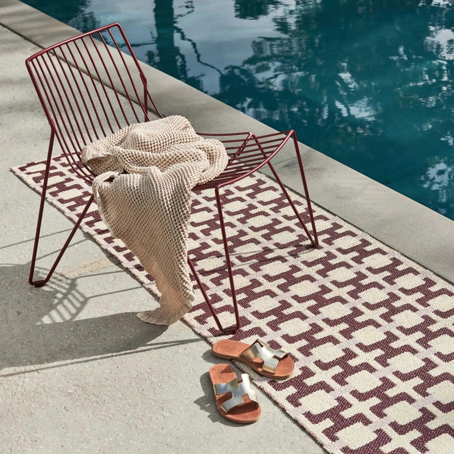 Pappelina Tom Matta 70x300 cm, Burgundy