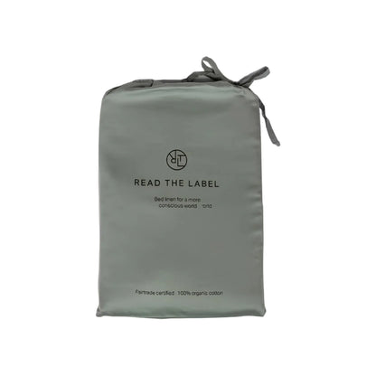 Read The Label Satin Örngott 50x90 2-pack, Sage Green
