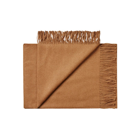 Silkeborg Uldspinderi Arequipa Pläd 130x200 cm, Camel Brown