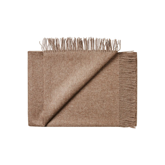 Silkeborg Uldspinderi Arequipa Pläd 130x200 cm, Rye Brown