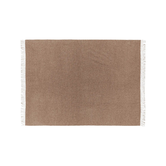 Silkeborg Uldspinderi Arequipa Pläd 130x200 cm, Rye Brown