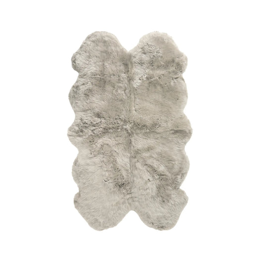 Skinnwille Gently Matta M4 110x180 cm, Silverbeige