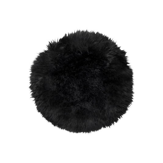 Skinnwille Gently Sittdyna Ø34 cm, Svart