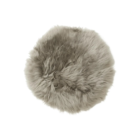 Skinnwille Gently Sittdyna Ø34 cm, Taupe