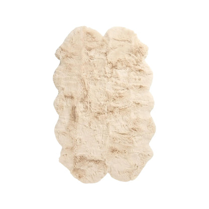 Skinnwille Fluffy Matta 120x180 cm, Beige