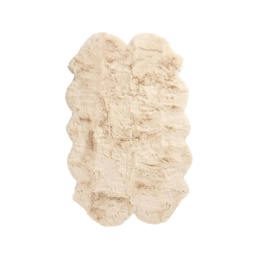 Skinnwille Fluffy Matta 120x180 cm, Beige