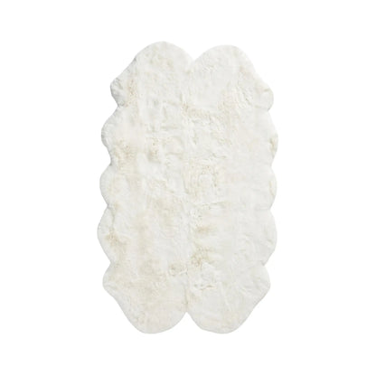 Skinnwille Fluffy Matta 120x180 cm, Elfenben