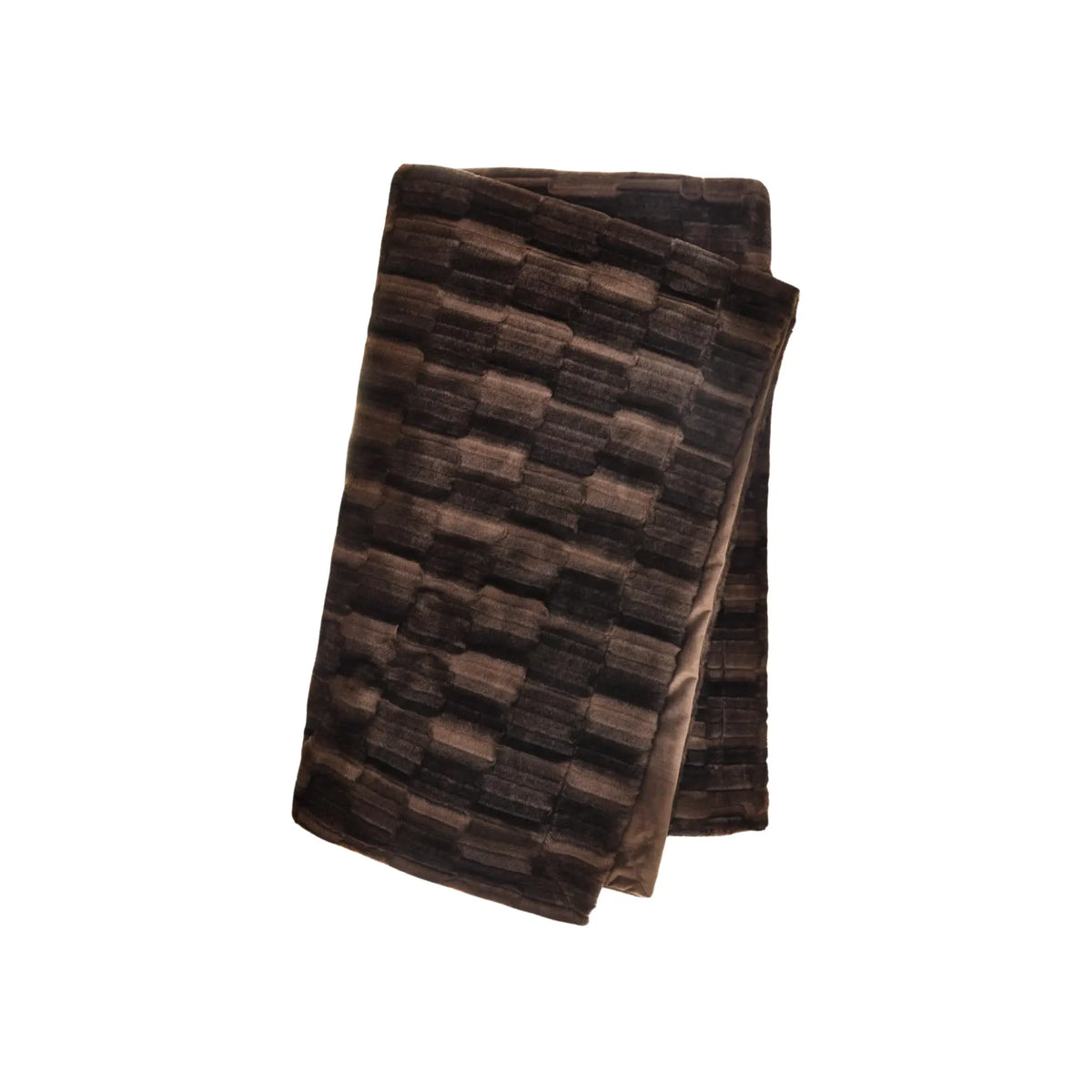 Skinnwille Browny Pläd L 140x220 cm, Chokladbrun