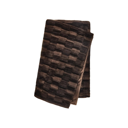 Skinnwille Browny Pläd L 140x220 cm, Chokladbrun