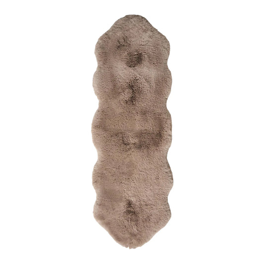 Skinnwille Fluffy Fäll Large 60x180 cm, Nougat