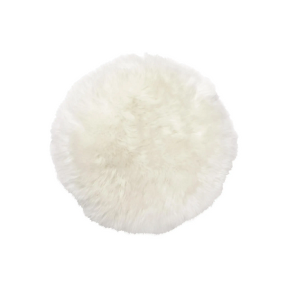 Skinnwille Gently Sittdyna Ø34 cm, Vit
