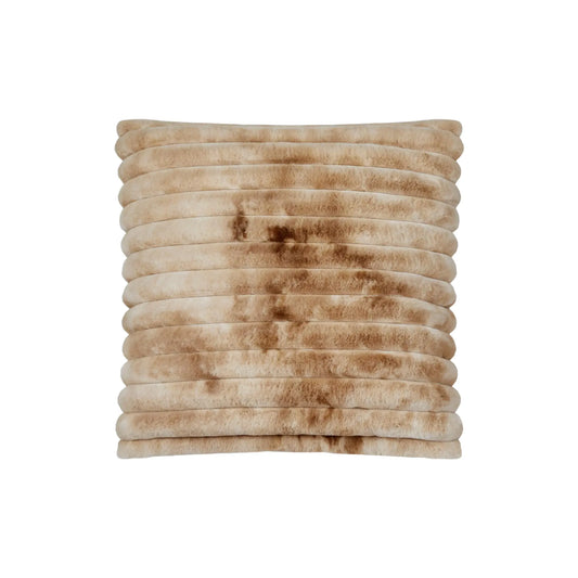 Skinnwille Stripy Prydnadskudde 45x45 cm, Toffee