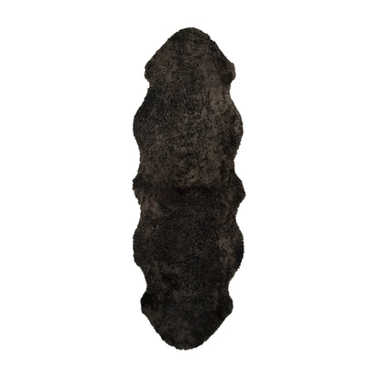 Skinnwille Curly Fårskinn Dubbel 60x180 cm, Brun