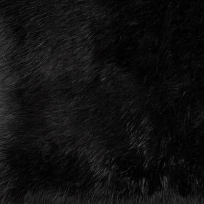 Skinnwille Gently Fårskinn Dubbel 60x180 cm, Svart