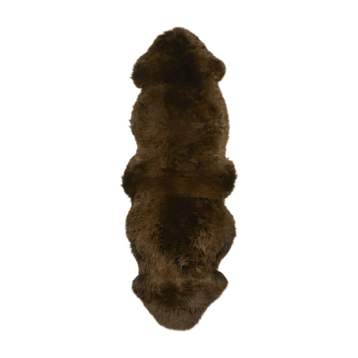 Skinnwille Gently Fårskinn Dubbel 60x180 cm, Naturbrun