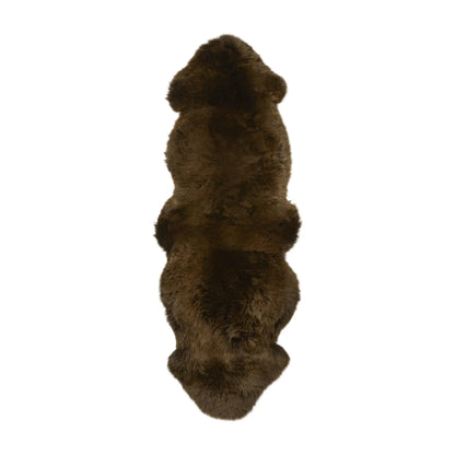Skinnwille Gently Fårskinn Dubbel 60x180 cm, Naturbrun