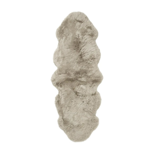 Skinnwille Gently Fårskinn Dubbel 60x180 cm, Taupe