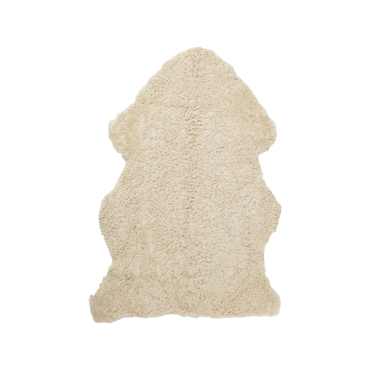 Skinnwille Curly Fårskinn 60x95 cm, Beige Moonlight