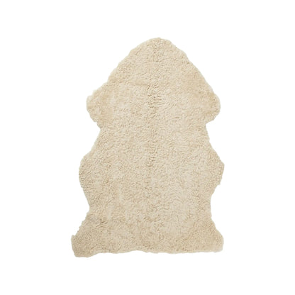 Skinnwille Curly Fårskinn 60x95 cm, Beige Moonlight