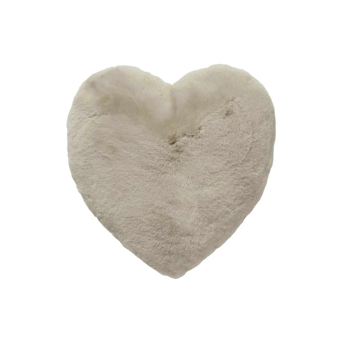 Skinnwille Fluffy Kudde Hjärtformad 45 cm, Nougat