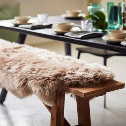Skinnwille Gently Fårskinn Dubbel 60x180 cm, Beige