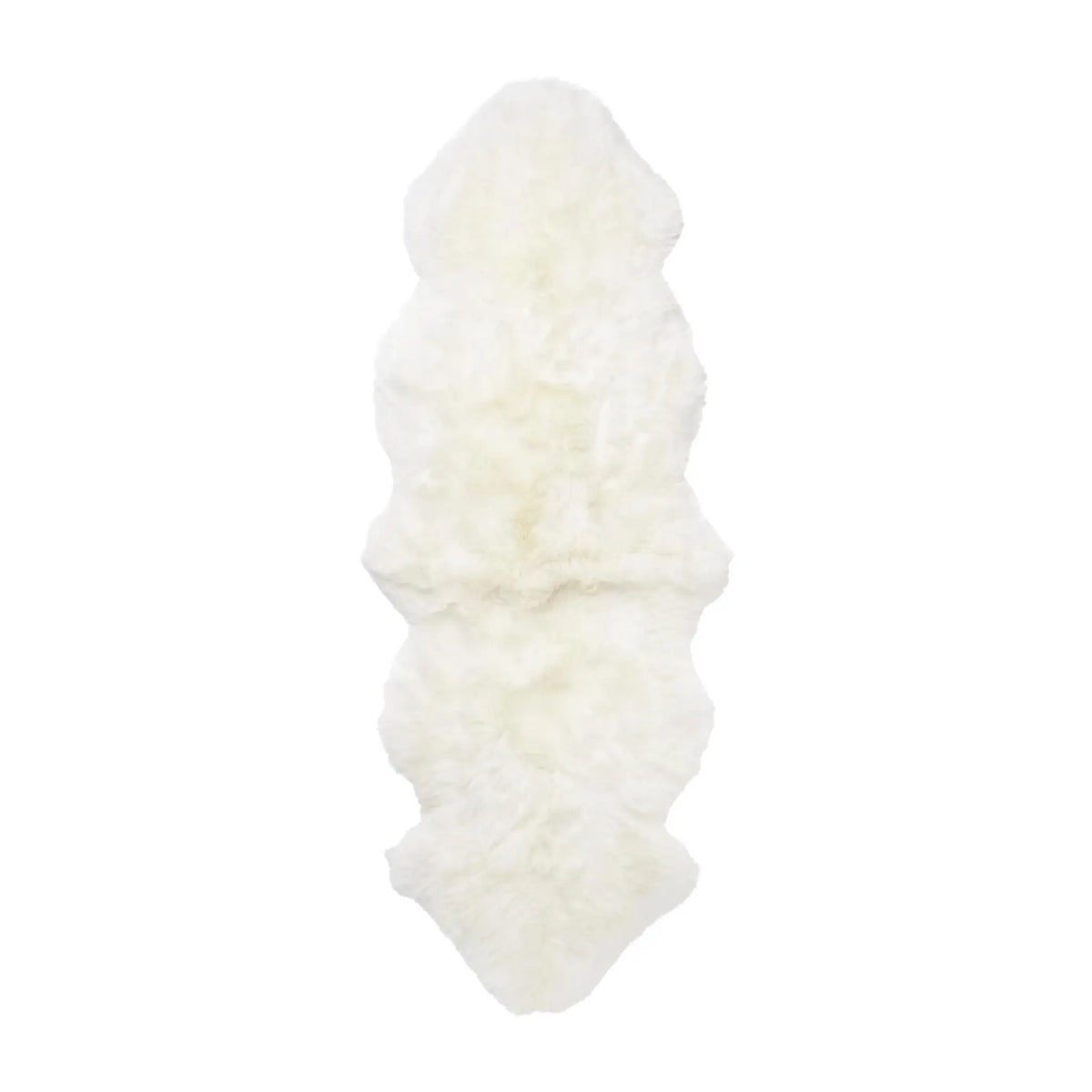 Skinnwille Gently Fårskinn Dubbel 60x180 cm, Vit